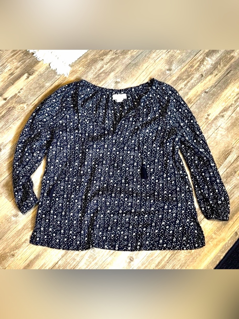 Velvet by Graham & Spencer peasant blouse size small